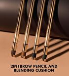Brow Pencil And Blending Cushion - Natural Brow