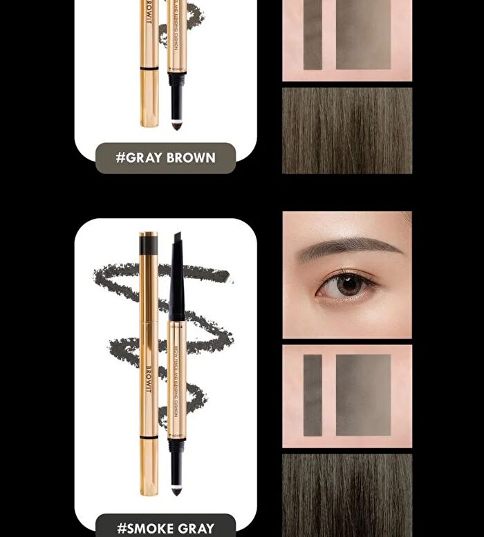 Brow Pencil And Blending Cushion - Natural Brow