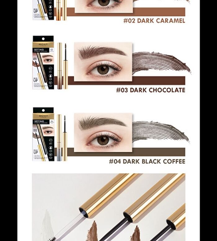 Setting Eyebrow Mascara - 02 Dark Caramel