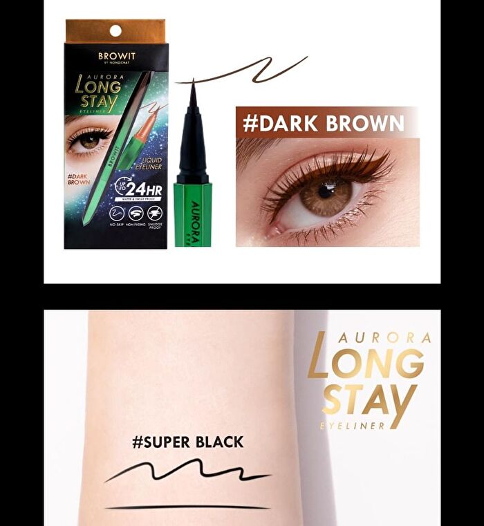 Aurora Long Stay Eyeliner - Dark Brown