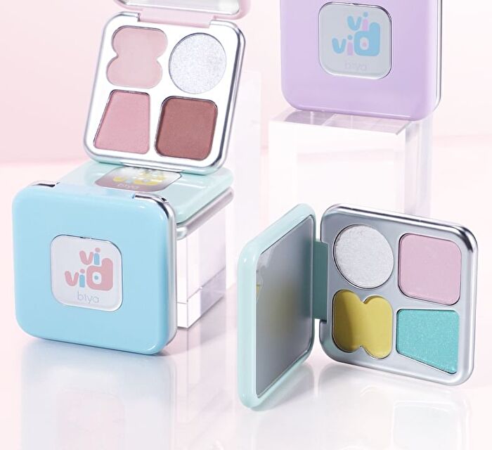 Joyful Dream 4-Color Eyeshadow Palette - 4 Types - DO02# Coconut Blue Feather - 5g