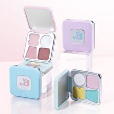 biya Joyful Dream 4-Color Eyeshadow Palette - 4 Types - DO02# Coconut Blue Feather - 5g