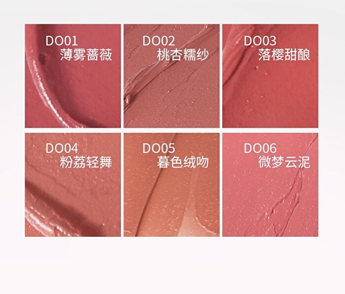 Joy Color Mousse Lip Mud - 5 Colors - DO04# Lychee Tanger - 7g