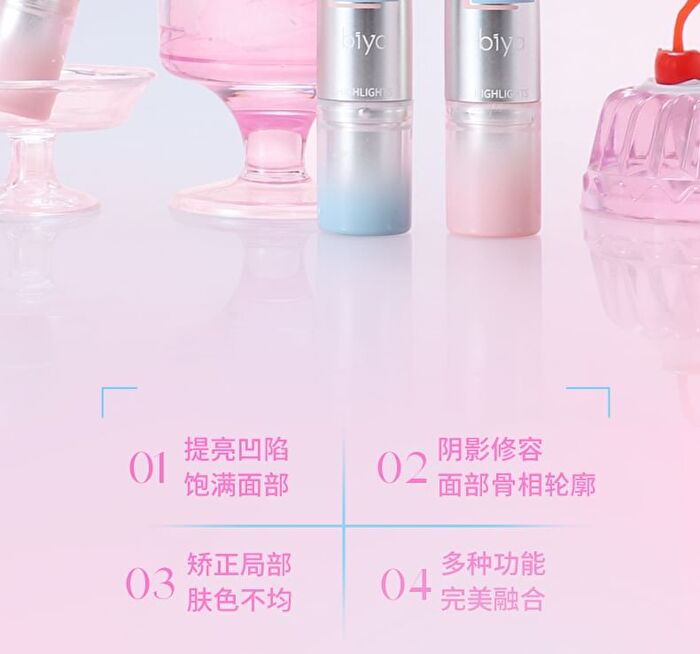 Joyful Dual-Ended Contour Stick - 2 Shades - DO02# Pink Coffee - 3.6g