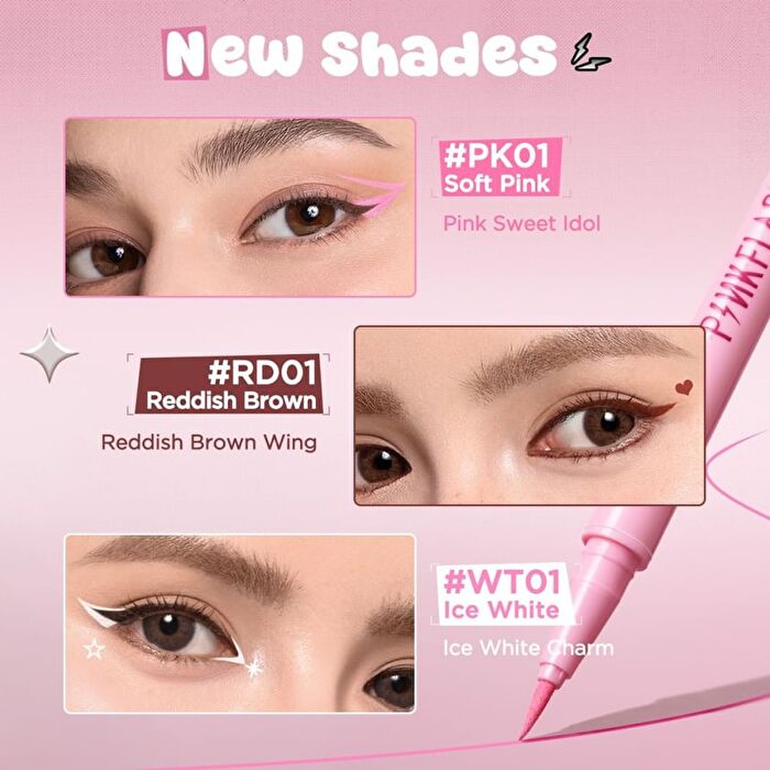 Waterproof Easy Eyeliner - 3 Colors - #WT01 Ice White Charm - 0.6g