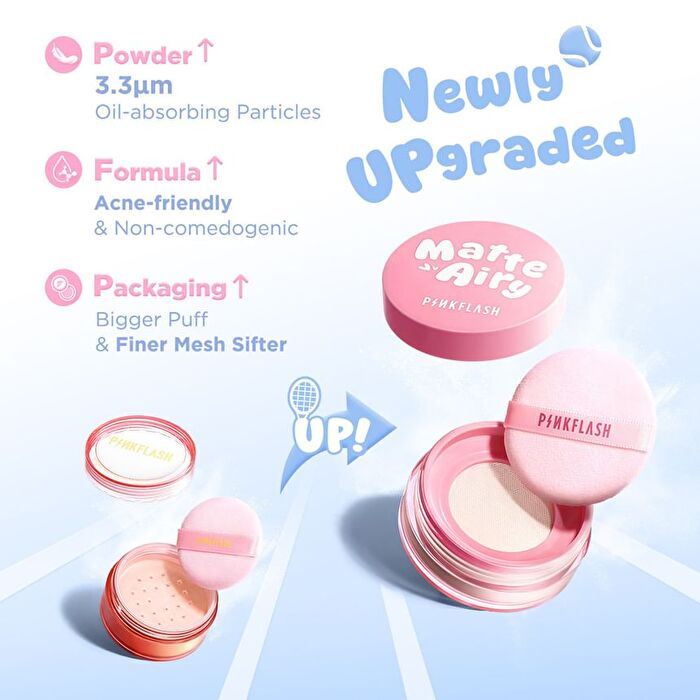Pinkflash Airy Matte Loose Powder - 3 Colors - #NU01 Translucent - 5g