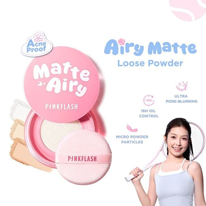 Pinkflash Airy Matte Loose Powder - 3 Colors - #NU01 Translucent - 5g