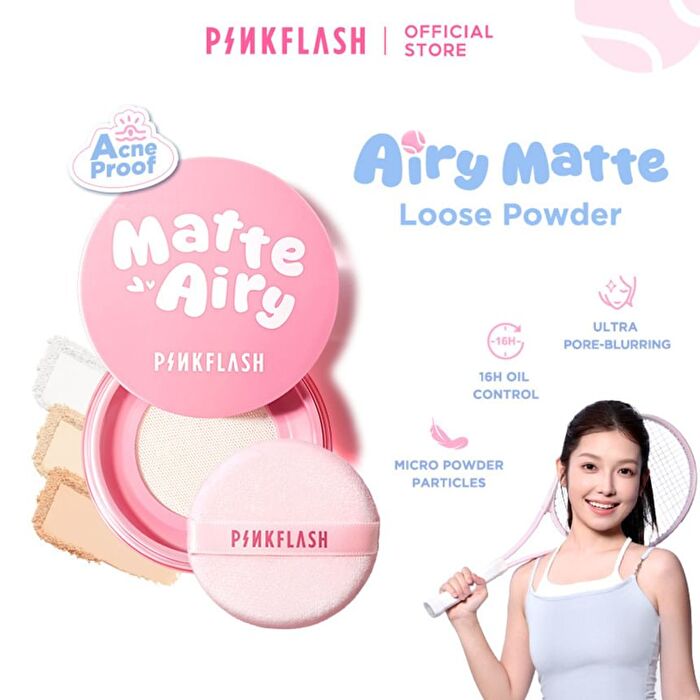 Pinkflash Airy Matte Loose Powder - 3 Colors - #NU03 Natural - 5g