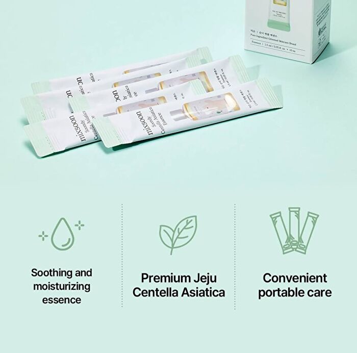 mixsoon Soondy Centella Asiatica Essence Stick Pouch Set 10pcs - 1.5ml x 10 sticks