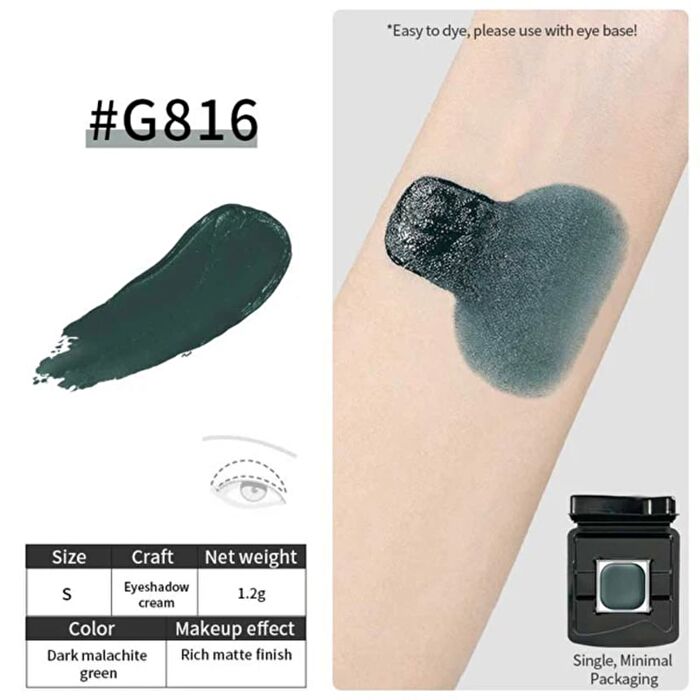 Multi-Use Glow Pot-Versatile Single Eyeshadow - 13 Colors - #G827 - 3.1g