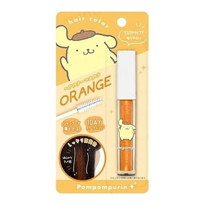 Sanrio Pompompurin Hair Color Mascara Orange - 1 pc