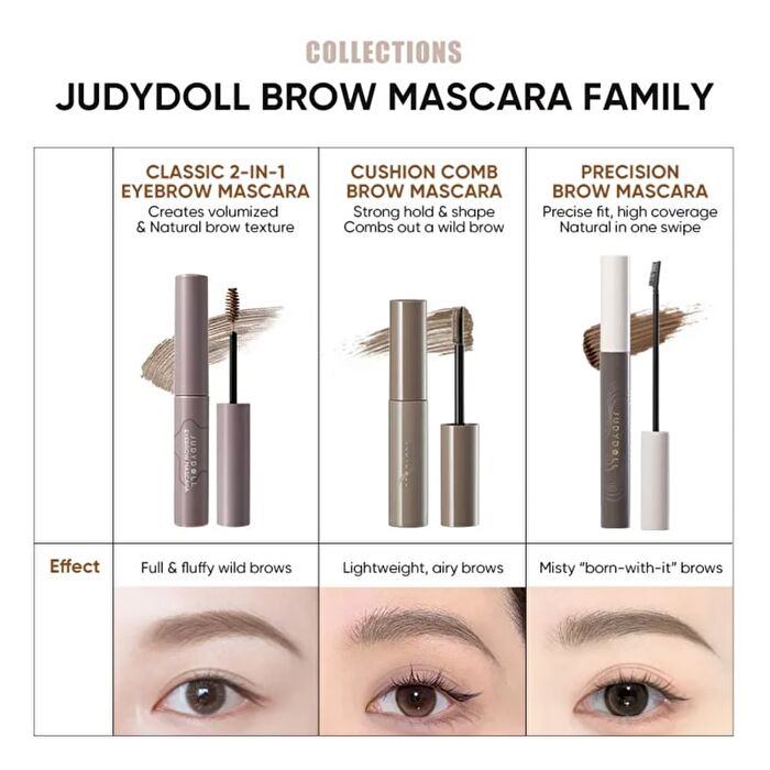 Precision Brow Mascara - 4 Colors - #P02 Natural Brown - 4.5g