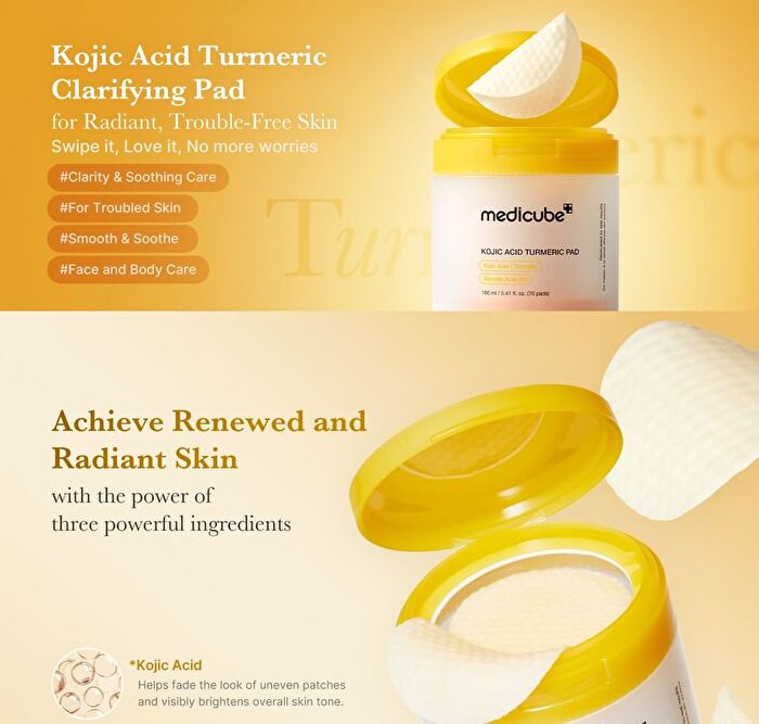 Kojic Acid Turmeric Pad - 70 pads