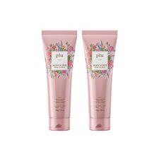 plu Pink Floral Body Scrub Set - 2 pcs