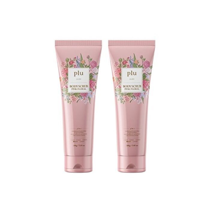 Pink Floral Body Scrub Set - 2 pcs
