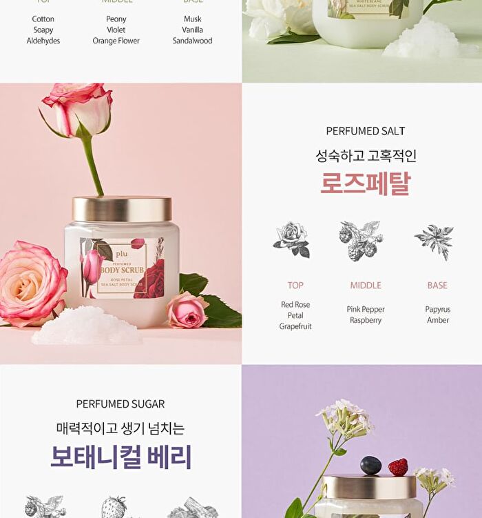 Perfumed Sugar Body Scrub - 2 Types - Fleur Soap