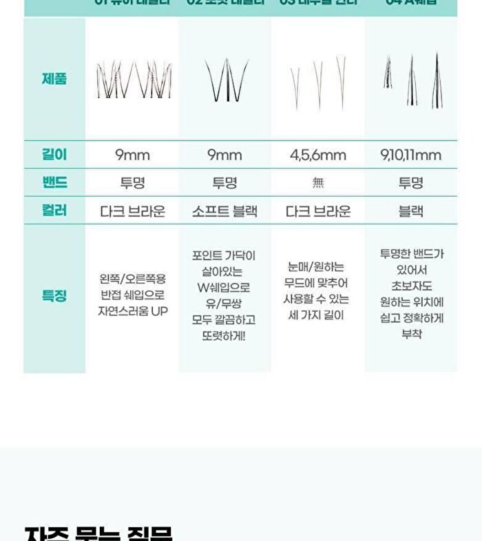 Point Piece Lashes - 2 Types - 2025 Version - #01 Pure Daily