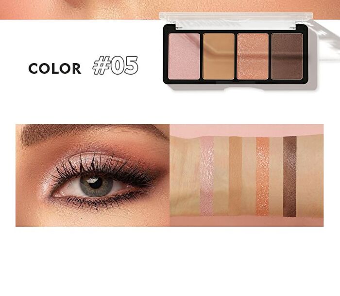 Matte Quad Eyeshadow Palette - 10 Types - 03#  - 1.5g