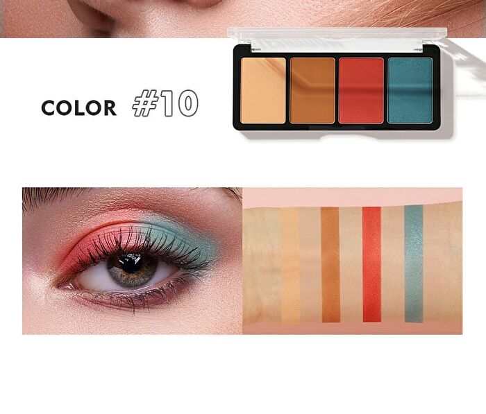 Matte Quad Eyeshadow Palette - 10 Types - 03#  - 1.5g