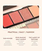 Matte Quad Eyeshadow Palette - 10 Types - 03#  - 1.5g