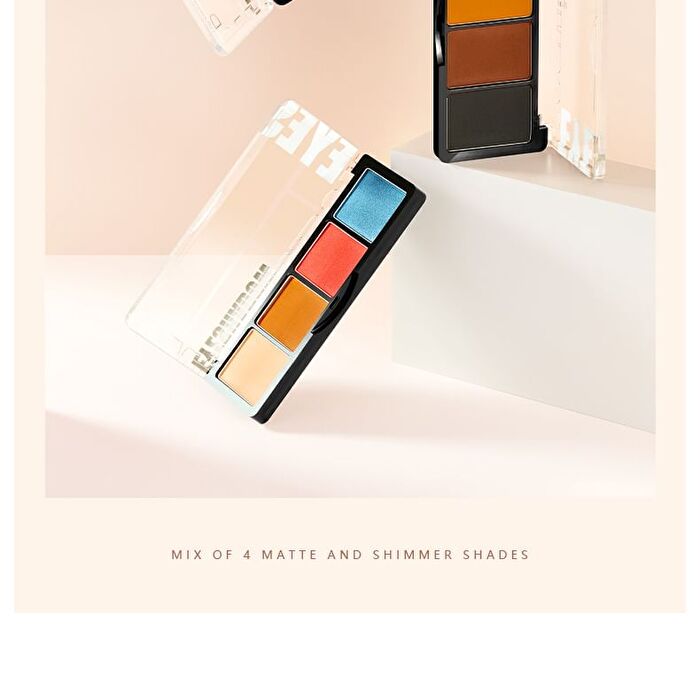 Matte Quad Eyeshadow Palette - 10 Types - 03#  - 1.5g