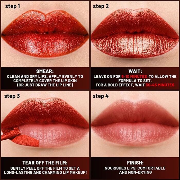 Metallic Long-Lasting Peel-Off Lip Tint - 5 Colors - 01# Cocoon - 3g