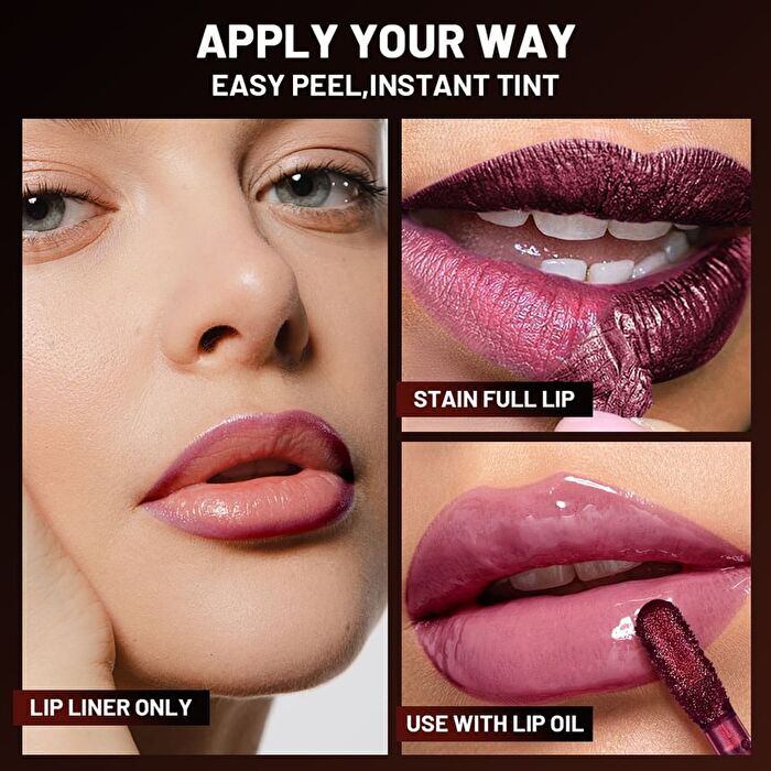 Metallic Long-Lasting Peel-Off Lip Tint - 5 Colors - 01# Cocoon - 3g