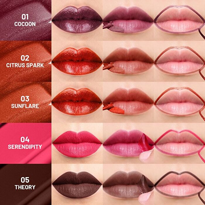 Metallic Long-Lasting Peel-Off Lip Tint - 5 Colors - 01# Cocoon - 3g