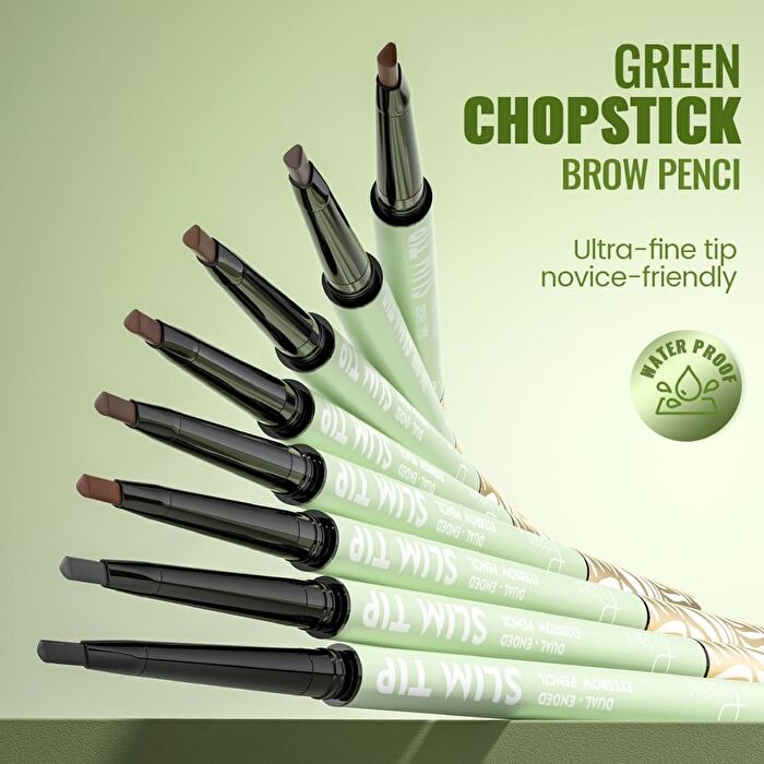 Dual-Ended Waterproof Eyebrow Pen - 9 Colors - 03# Mint Chocolate - 0.1g