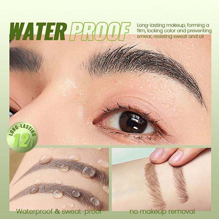 Dual-Ended Waterproof Eyebrow Pen - 9 Colors - 03# Mint Chocolate - 0.1g