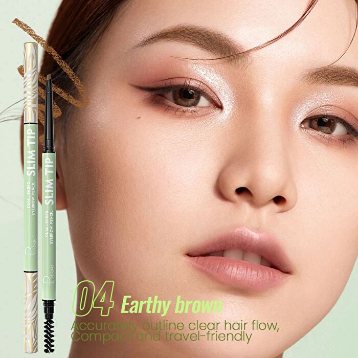 Dual-Ended Waterproof Eyebrow Pen - 9 Colors - 03# Mint Chocolate - 0.1g
