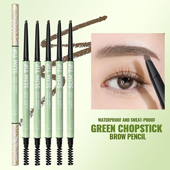 Dual-Ended Waterproof Eyebrow Pen - 9 Colors - 03# Mint Chocolate - 0.1g