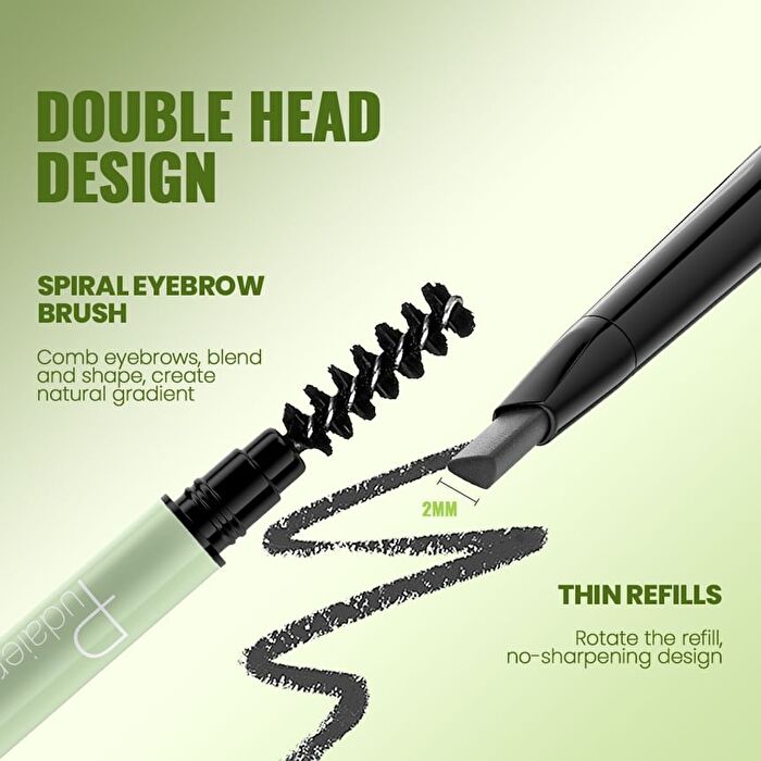 Dual-Ended Waterproof Eyebrow Pen - 9 Colors - 03# Mint Chocolate - 0.1g