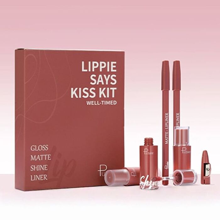 Matte & Pearlescent Liquid Lipstick Set - 6 Types - 01# David Austin - 23.5g