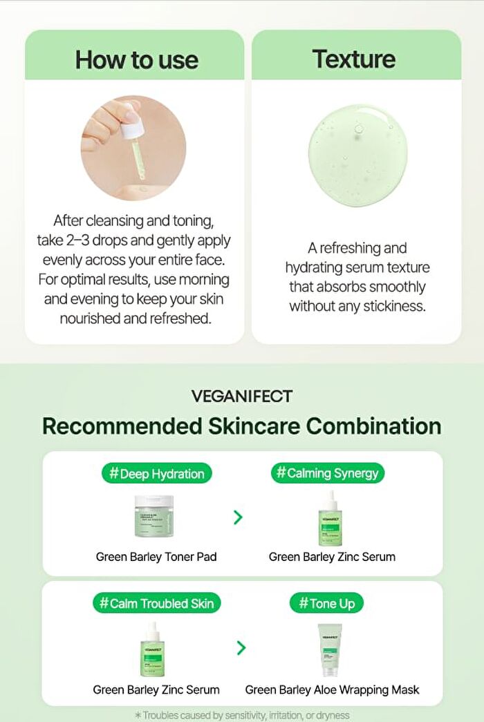 Green Barley Zinc Serum - 30ml