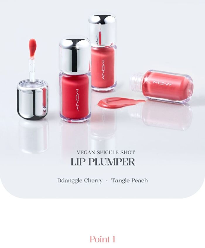 Mqny Vegan Spicule Shot Lip Plumper - 3 Colors - Tangle Peach