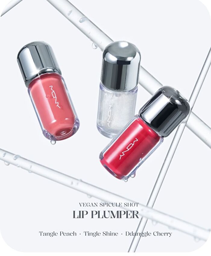 Mqny Vegan Spicule Shot Lip Plumper - 3 Colors - Tangle Peach