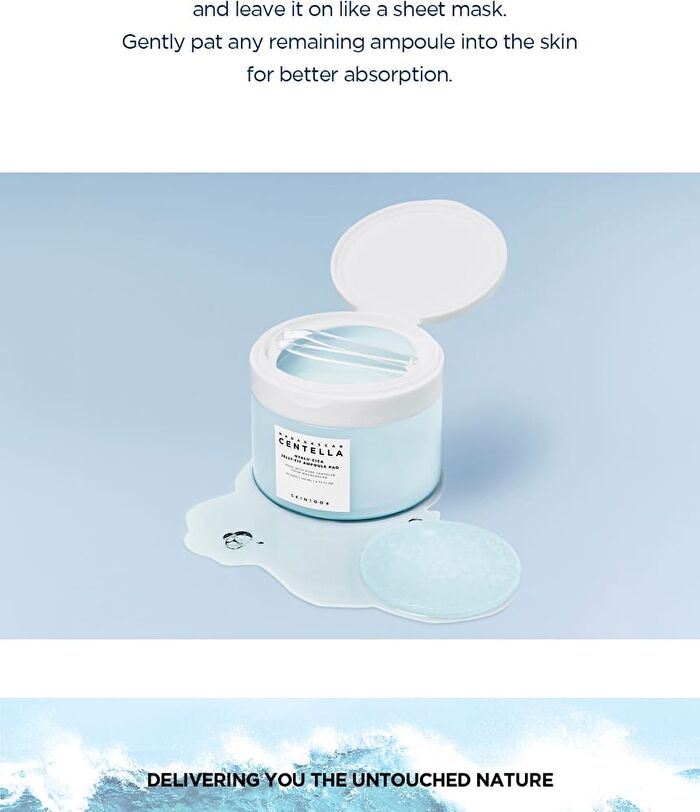 SKIN1004 Madagascar Centella Hyalu-Cica Jelly-Fit Ampoule Pad - 60 pads