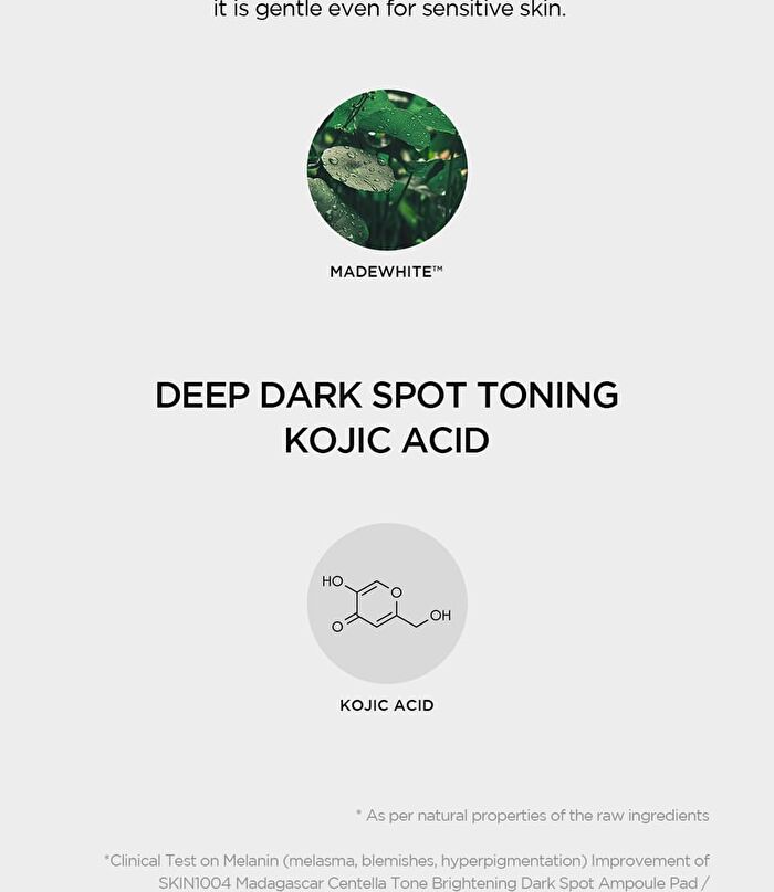 SKIN1004 Madagascar Centella Tone Brightening Dark Spot Ampoule Pad - 60 pads