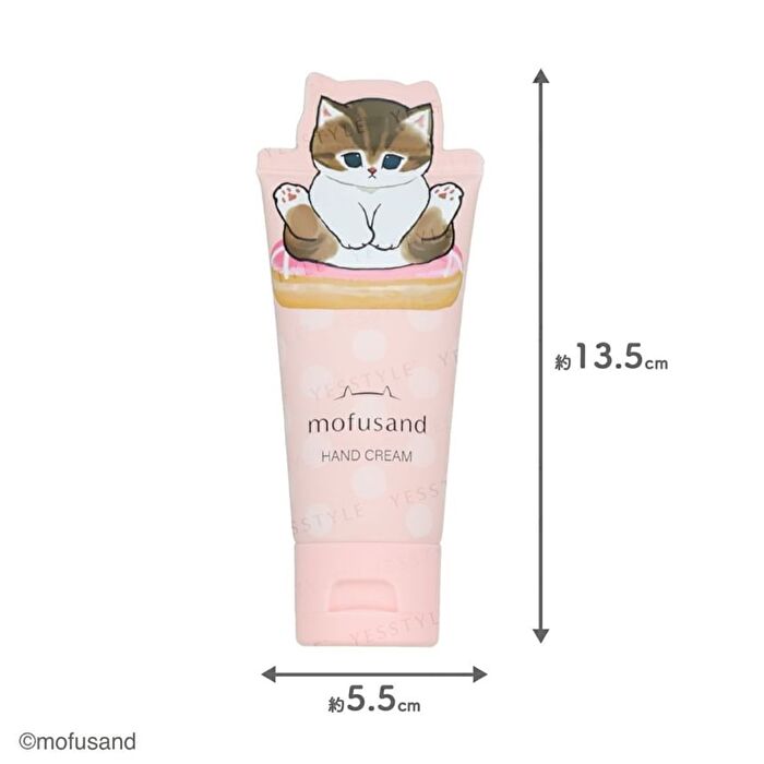 Mofusand Die-cut Hand Cream Pink - Wood & Rose - 50g