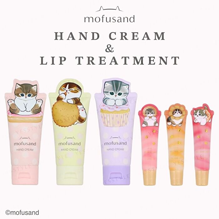 Mofusand Die-cut Hand Cream Yellow - Geranium & Rose - 50g
