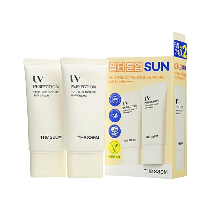 UV Perfection Poreless Tone Up Sun Cream Special Set - 2 pcs