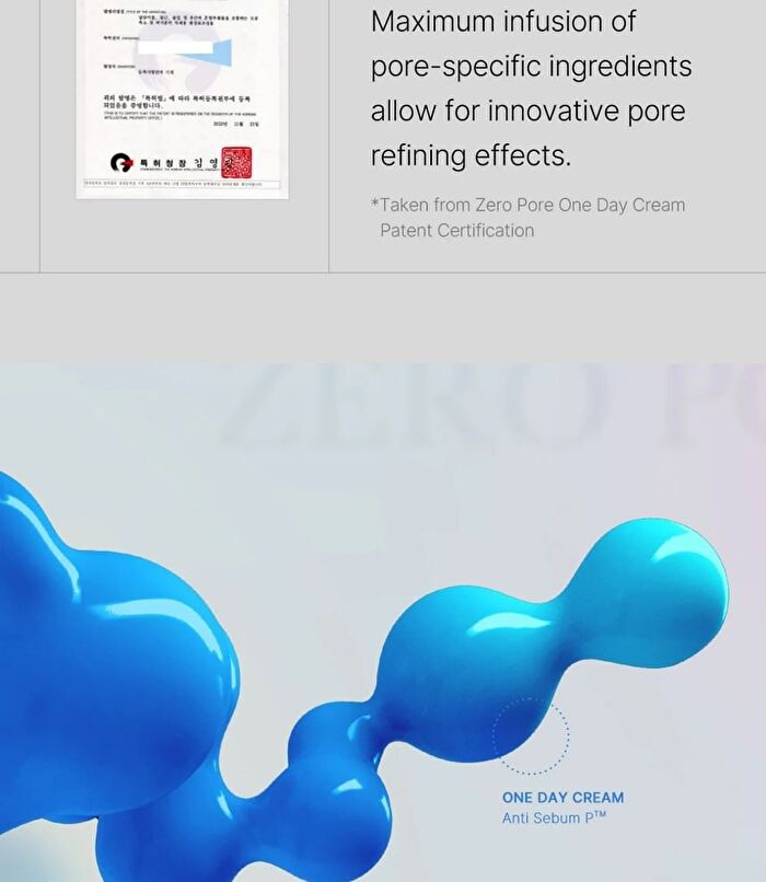 Zero Pore One Day Cream (EU/UK Packaging) - 50ml