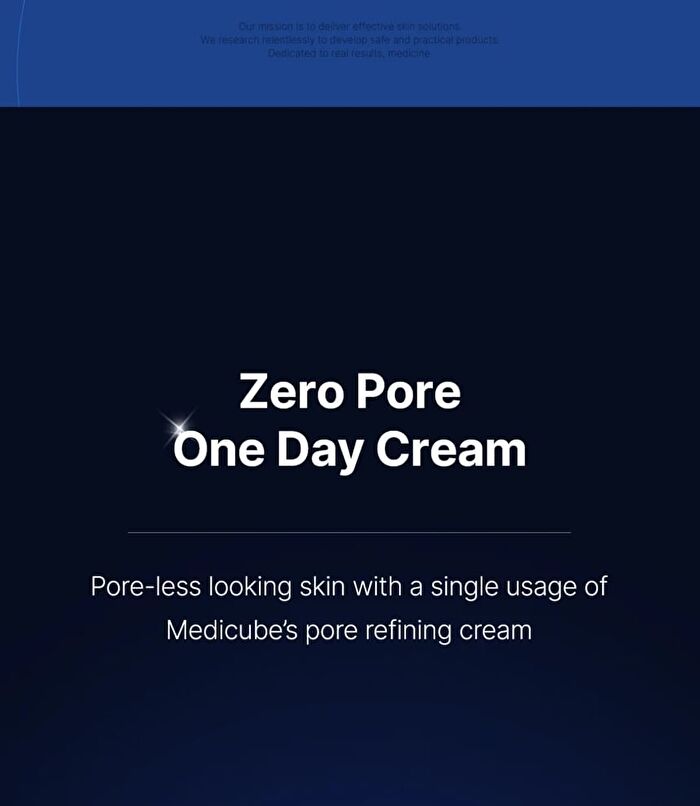 Zero Pore One Day Cream (EU/UK Packaging) - 50ml