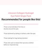 mixsoon Collagen Hydrogel Eye Patch Single Pack Set - 5 pairs