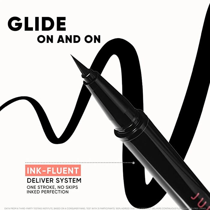 Ink Glider Longlasting Liquid Eyeliner - #Black -  0.5 ml