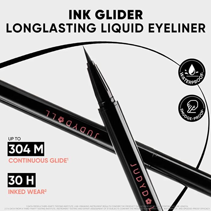 Ink Glider Longlasting Liquid Eyeliner - #Black -  0.5 ml