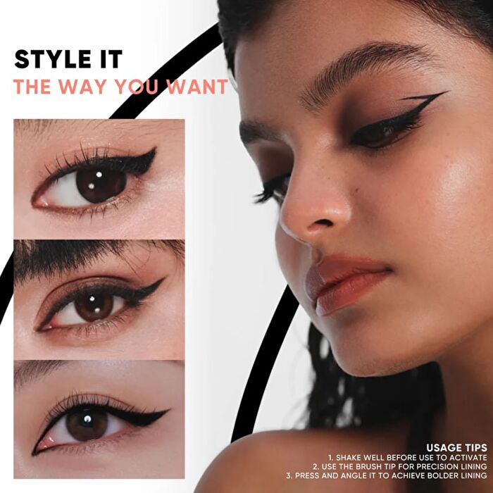 Ink Glider Longlasting Liquid Eyeliner - #Black -  0.5 ml