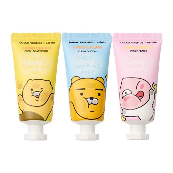 esfolio Look At Me Hand Cream KAKAO FRIENDS Edition - 3 Types - Sweet Peach