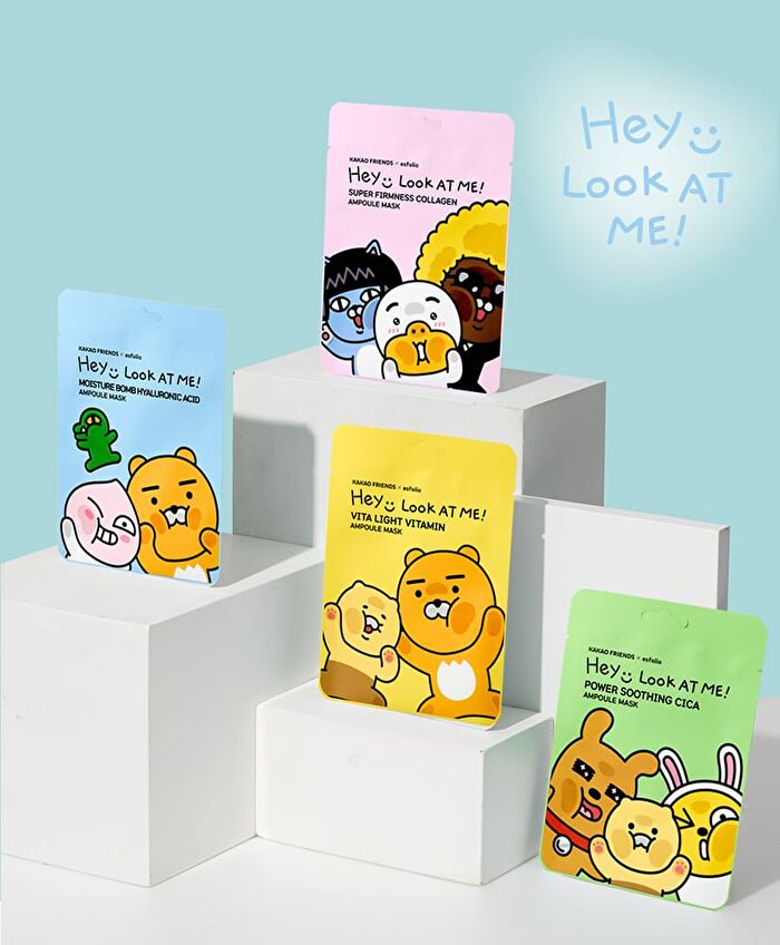 esfolio Look At Me Ampoule Mask Set KAKAO FRIENDS Edition - 25ml x 8 sheets